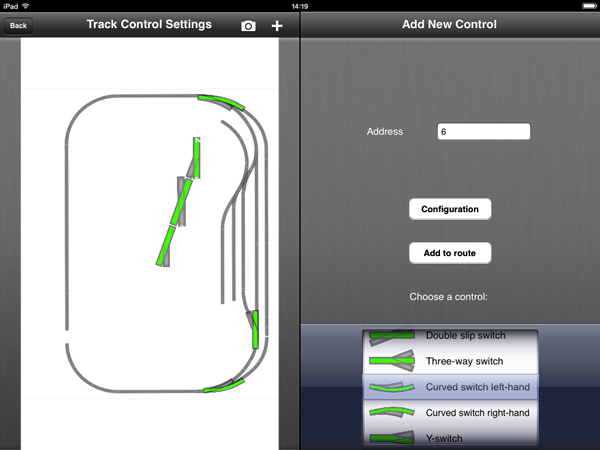 Z21 Points and Route Settings