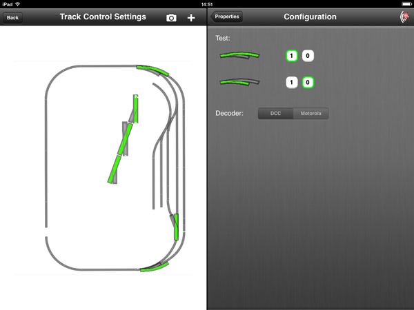 Z21 Points and Route Settings